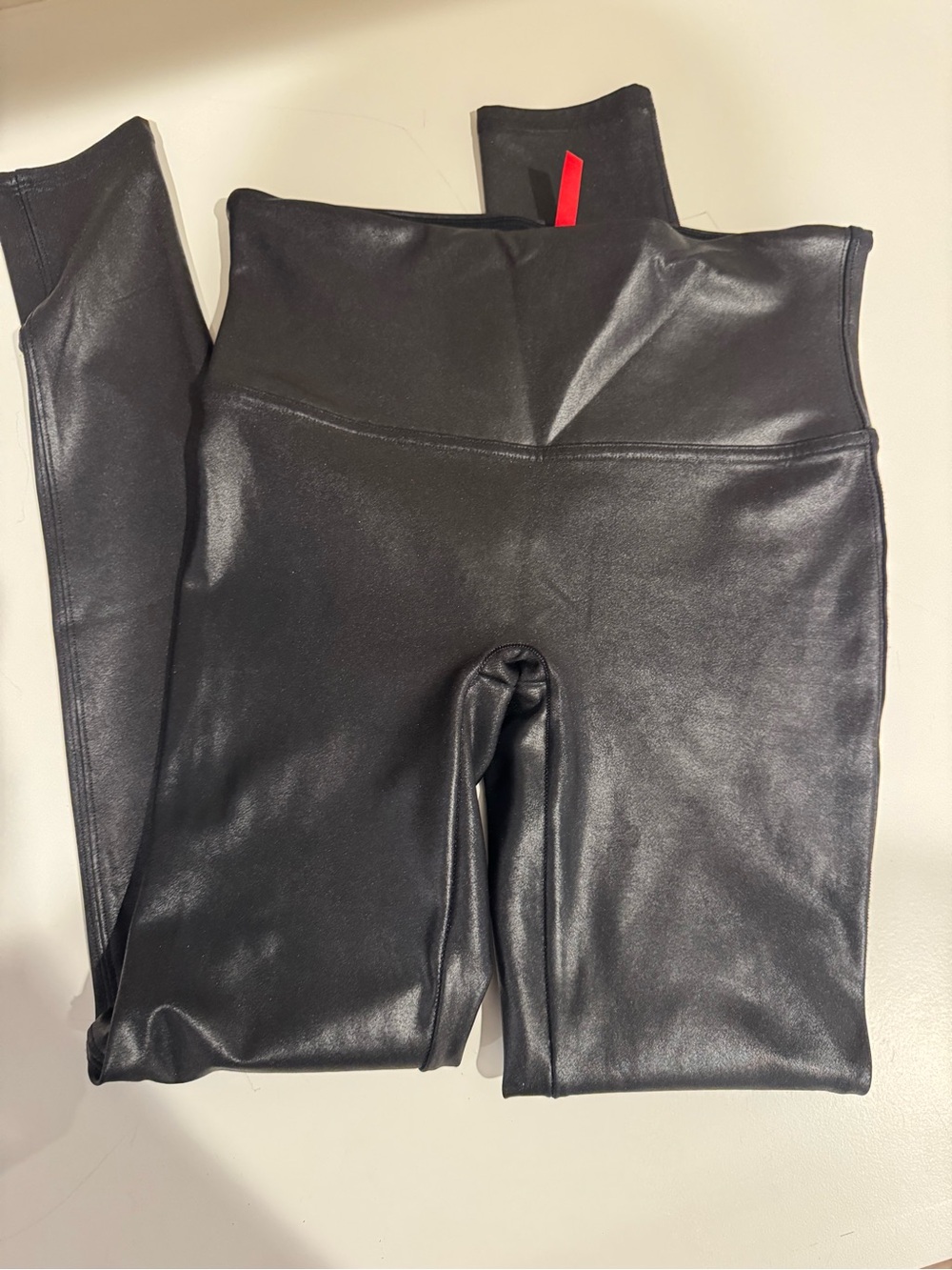 Spanx- Black Faux Leather Leggings